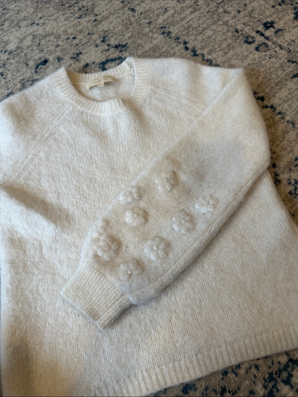 Sezane Melanie Jumper sweater Ecru, Small - Picture 9 of 14